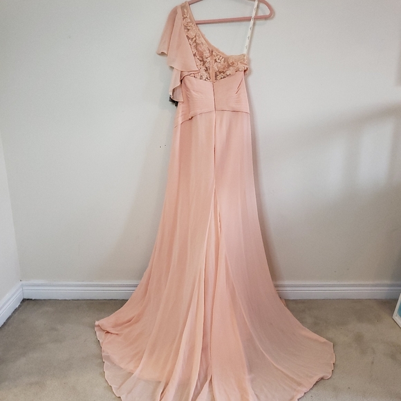 Size 8 (L) 100% silk light pink dress from Aolisha - Picture 5 of 9